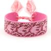 Ethnic Style Woven Bracelet with Embroidered Tassels - D Family DIY Promotion Wristband