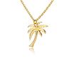 Stainless Steel Conch and Starfish Pendant Necklace - Ocean Vacation Style