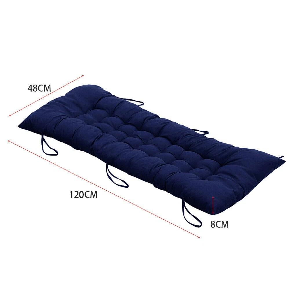 

48x120cm Chaise Lounge Cushion Lunch Break Seat Back Thickened Double-Sided Sofa Backrest Multifunctional Household Supplies синий