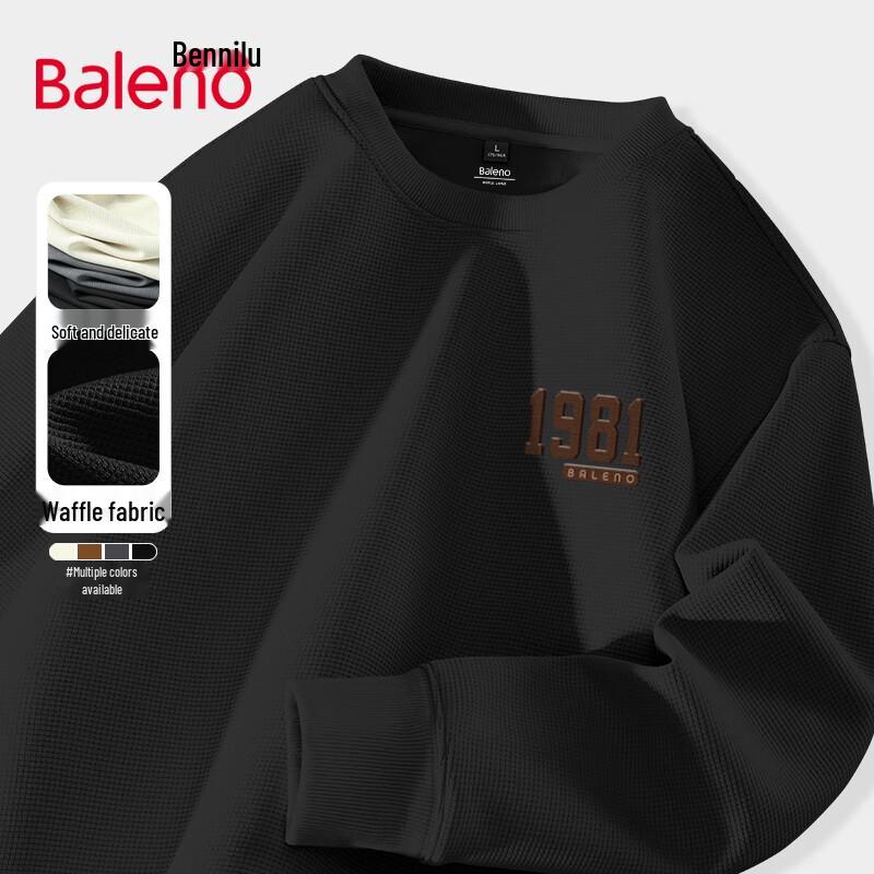 

Мужской свитер Baleno с круглым вырезом из вафельного трикотажа, тяжелый вес L