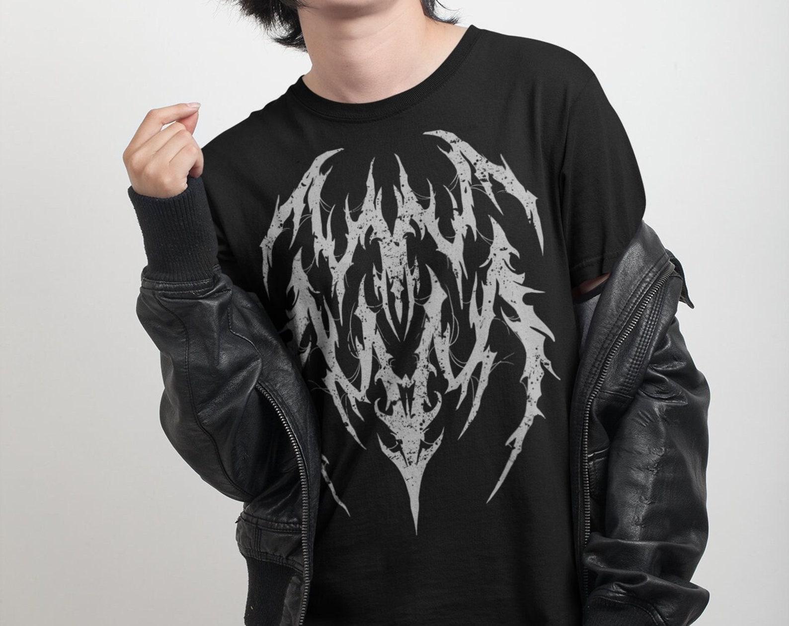 Aquarius Zodiac T-Shirt: Dark Vibes, Pastel Goth Grunge XL