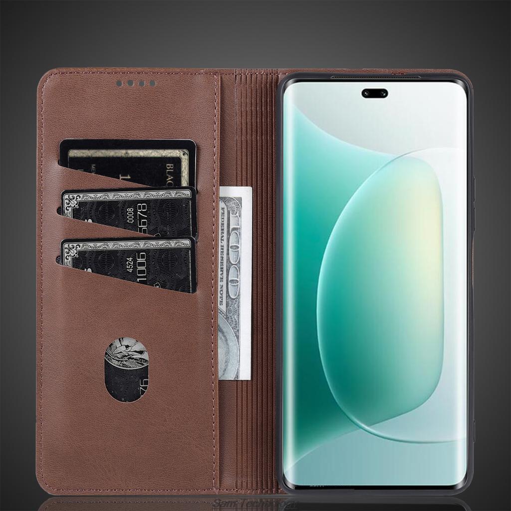 Magnetic Adsorption Leather Fitted Case for Huawei Honor 300 Pro / 300Pro 6.78" Flip Cover Protective Case Capa Fundas Coque