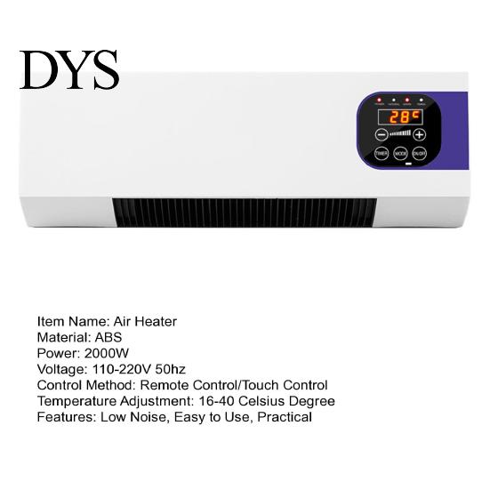 Winter Heater Wall-Mounted Bedroom Temperature Adjustable Remote Control Energy-efficient Air Conditioner Silent Operation Portable