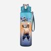Anime Demon Slayer Aufdruck Wasserbecher Dämonenjäger Große Kapazität Outdoor Tragbar Blaue Trinkflasche für Jungen Mädchen Geschenk