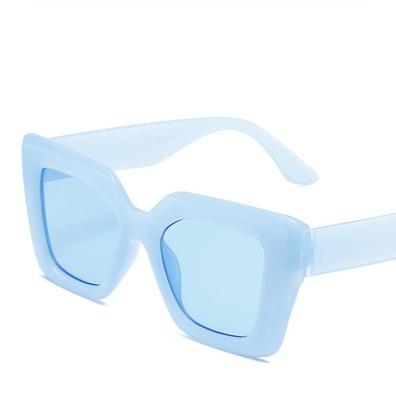 Niepolaryzowane Vintage Damskie Męskie Kwadratowe Duże Oprawki Okulary Przeciwsłoneczne Damskie Markowe Projektanckie Retro Cieniowane Modne Kocie Oko