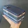 Luxury Matte Ultra Thin Soft TPU Case For iPhone 15 14  13 12 11 Pro Max Transparent Clear Metal Camera Protector Cover