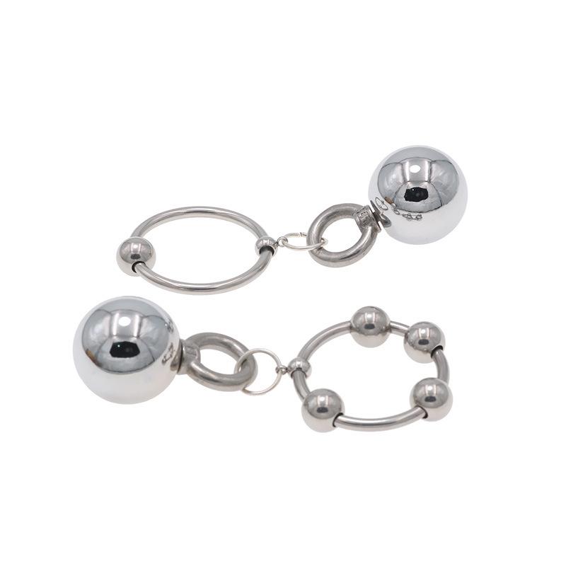 Stainless Steel Penis Pendant Physical Stretching Men's Exercise Sex Toys Flirting Adult Toys Weight-Bearing Device