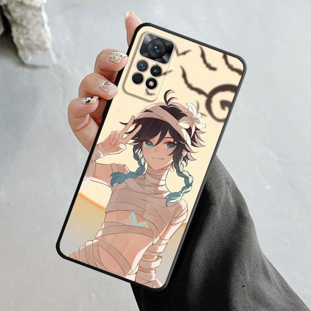 Genshin Impact Kamisato Ayaka Xiao Case For Xiaomi Redmi Note 12 11t 11s 11 10 8 Pro 9 9s 9t 8t For Mi 10 8 9a 9c 10c 12c K40