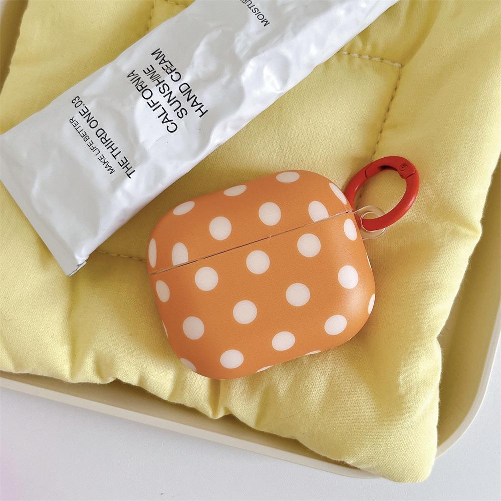 Dopamine polka dot solid color mobile phone case for Apple AirPods 1 /1 generation simple Bluetooth case PRO1/PRO1