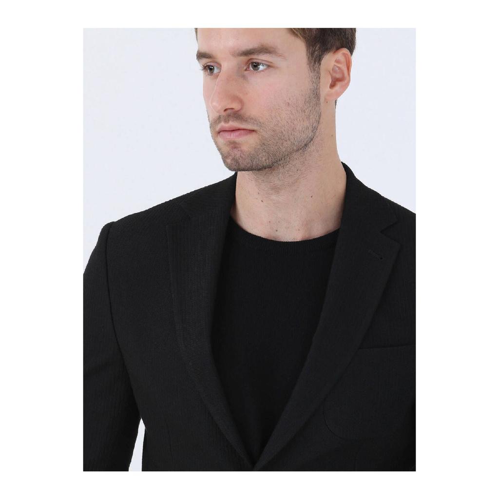 Black Modern Fit Jacket