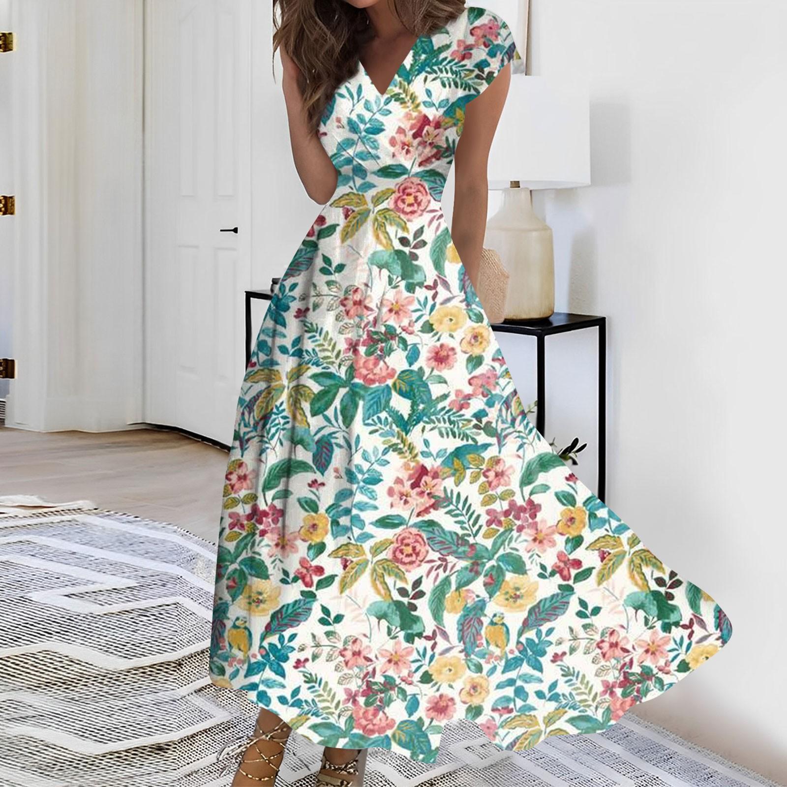 Женское длинное платье Макси-платье Повседневное платье Летнее повседневное платье — фото 9