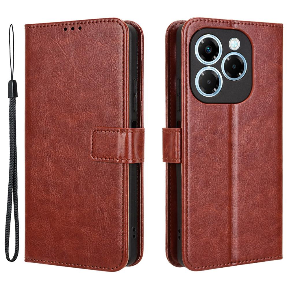 For Infinix Note 40X 5G X6838 Case Crazy Horse Texture PU Leather Phone Wallet Cover