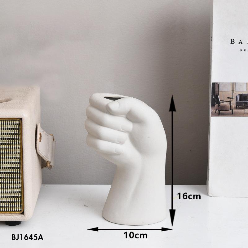 

Керамическая белая ваза-рука в скандинавском стиле, декор для дома и офиса, креативная ваза для растений и цветов, цветочная композиция, украшение для гостиной, подарок