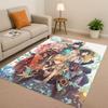 3D Genshin Impact Game Cartoon Living Room Non Slip Area Rug Soft Carpet for Bedroom Playroom Sofa,Easy Clean Home Decor Doormat
