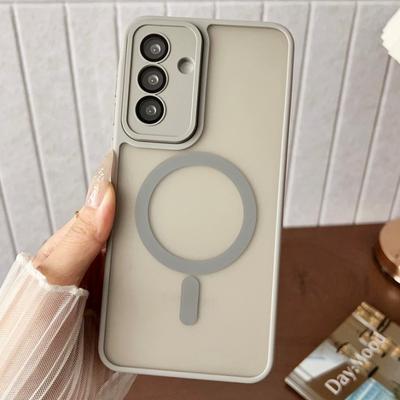 Luxury Matte Magnetic Case For Samsung Galaxy S25 S24 S23 Ultra Plus A36 A35 A56 A55 A26 A16 A15 A06 A05 Wireless Charge Cover