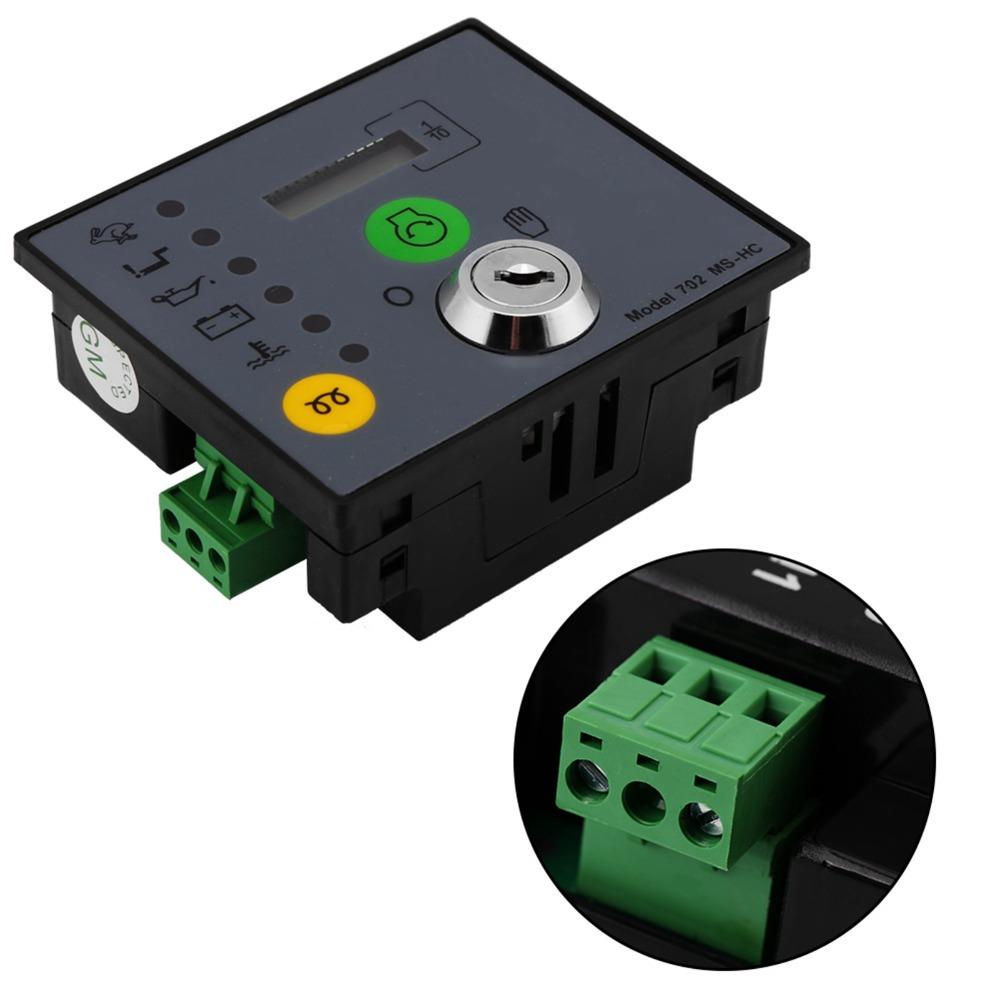 Manual Start Generator Control Panel Low Oil Pressure Alarm Engine Monitoring Panel  For Generators