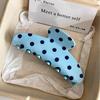 Large Acetic Acid Hair Claw Retro Acetate Shark Clip Personalized Polka Dot Hair Clip  Vacation