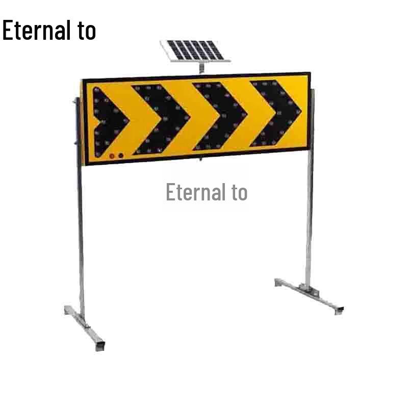 Solar Traffic Warning Directional Sign