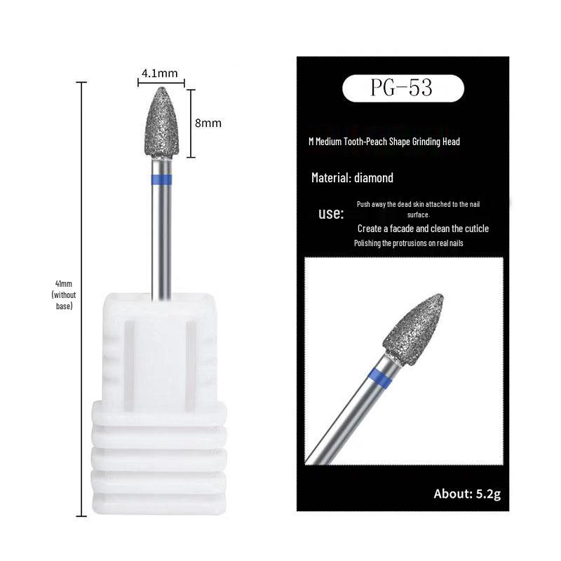Russischer Diamantschleifer Maniküre-Werkzeug zur Nageloberflächen-Vorbehandlung