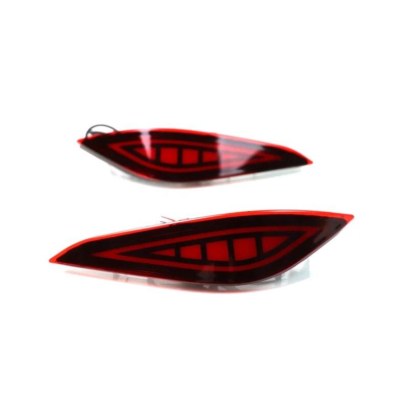 Functions LED Reflector Lamp Rear Fog Lamp Bumper Brake Light Lamp For Toyota Rush 2018 1 Pair LED Bumper Brake Light