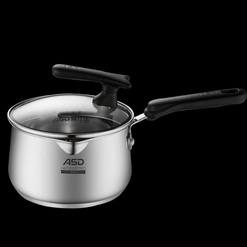ASD 16cm 304 Stainless Steel Baby Milk Pot
