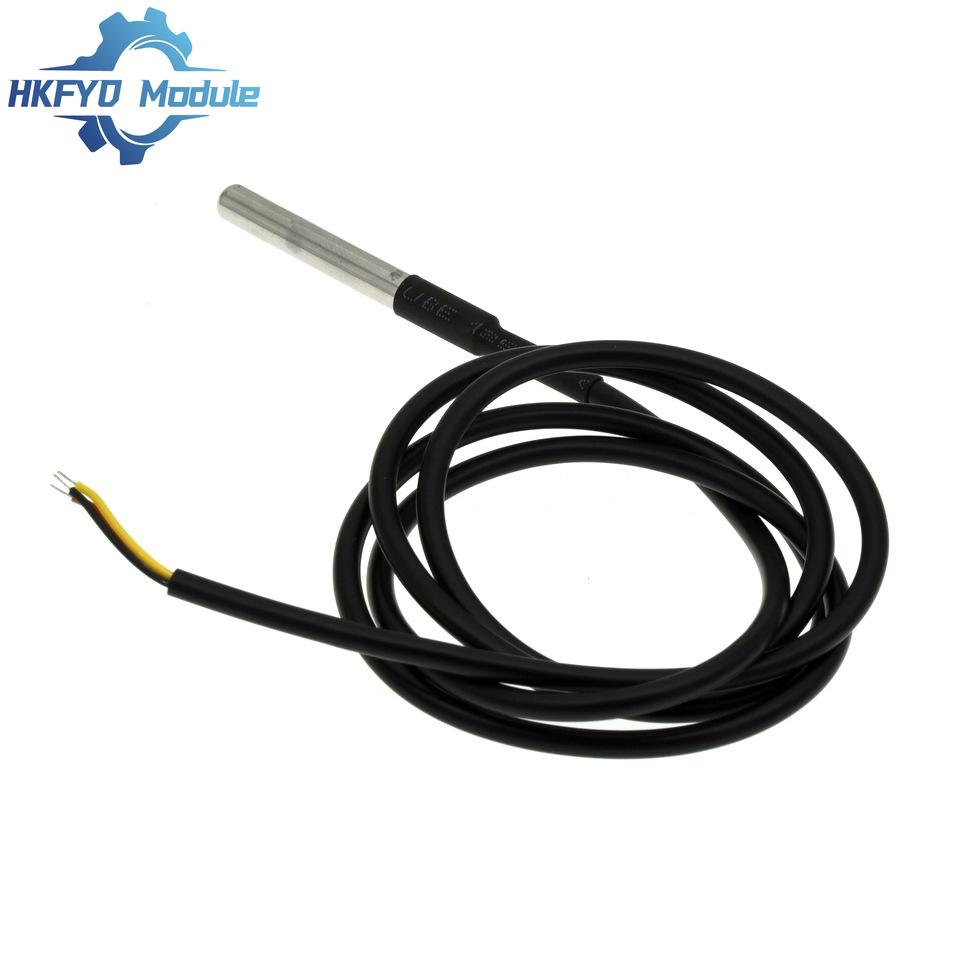 Waterproof DS18B20 Temperature Sensor Module Kit Probe 1-10M Cable for Arduino Stainless Steel
