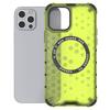 Für iPhone 12/12 Pro Magnetische Hülle Wabenförmig Sturzsicher TPU+PC Handyhülle