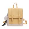 IELGY Ladies Backpack Fashion Retro Autumn Winter Contrast Color Backpack