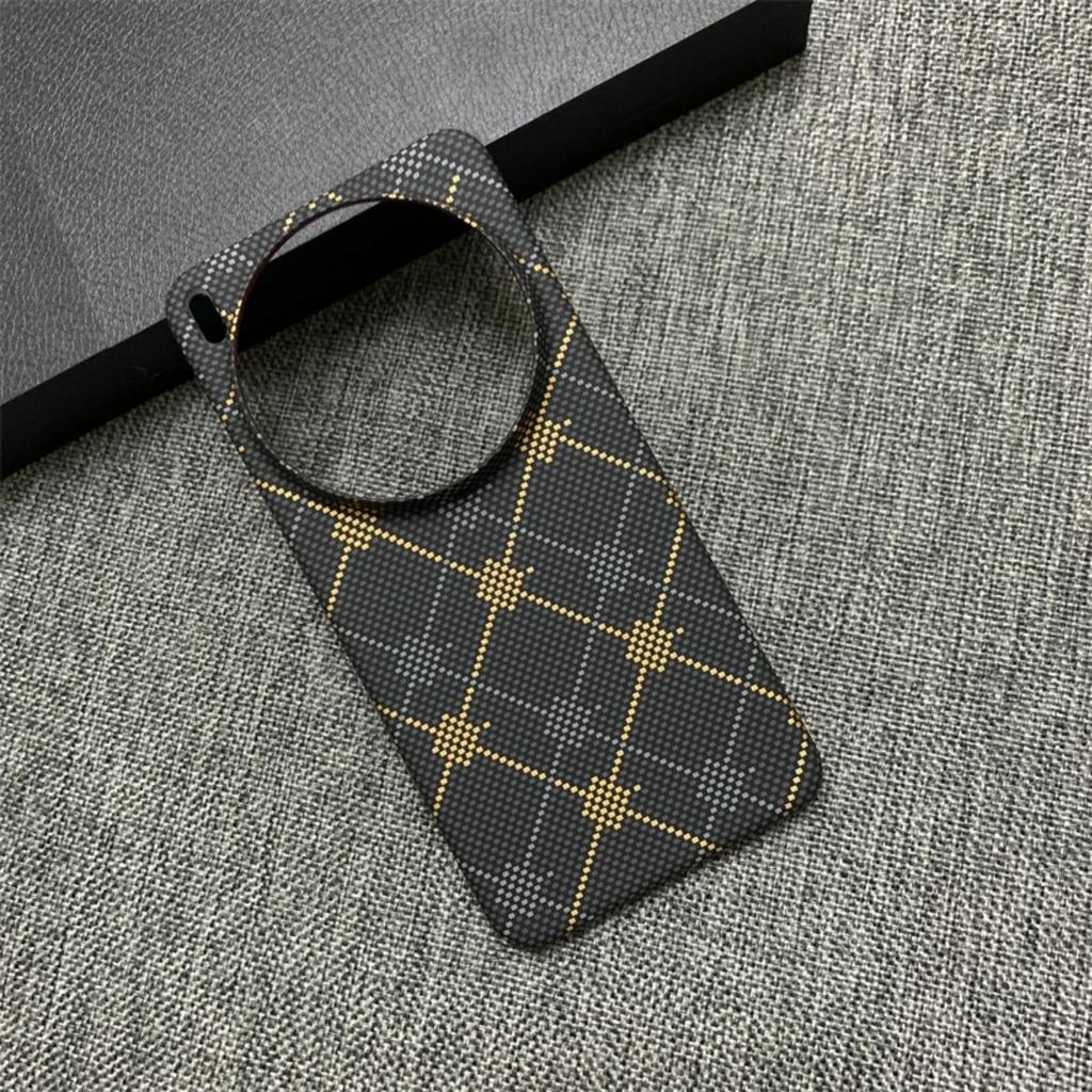 Carbon Fiber Kevlar Pattern Hard Plastic Phone Case For VIVO X300 X200 X100 S Ultra Pro Mini Frameless Ultra-thin Bumper Cover