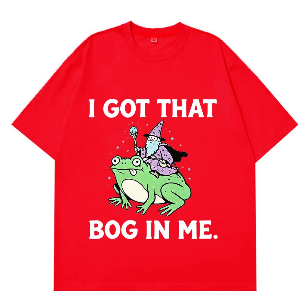 I Got That Bog in Me Funny Frog Meme Tshirt Unisex Unisex Fashion Tshirt Shortsleeved Loose Casual Cotton Hiphop Tshirts Tops