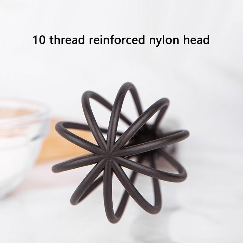 Portable Nylon Whisk Portable Manual Beaters Ideal For Mixing Eggs, Batter, And Cream Without Scratching Cookware