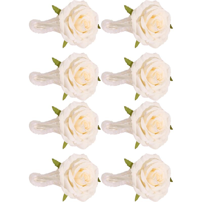 Romantic Rose Atmosphere Sweet Artificial Flower Hair Clip For Women Large Cute Duckbill Hair Accessory