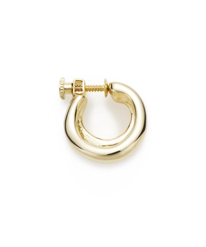 en Nuanced Metal Hoop Earrings LAME1062 AU [Lanvin Bleu]
