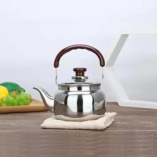 TAKEY 1L/2L Stainless Steel Tea Kettle with Whistling Function, Stylish, Large Capacity, Wide Mouth, Compatible with Gas, Induction, and Stovetop Cook