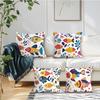 Colorful Fish Cushion Covers Pillowcase Fantasy-Inspired Decor For Your Home Sofa Cushion Cover Living Room Bed Car Decor
