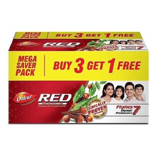 

Зубная паста Dabur Red Paste 800 г, упаковка из 4 шт.