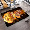 Hebrews 12:29 Fire Design Rug Non-slip rug suitable for living room and bedroom sofas.