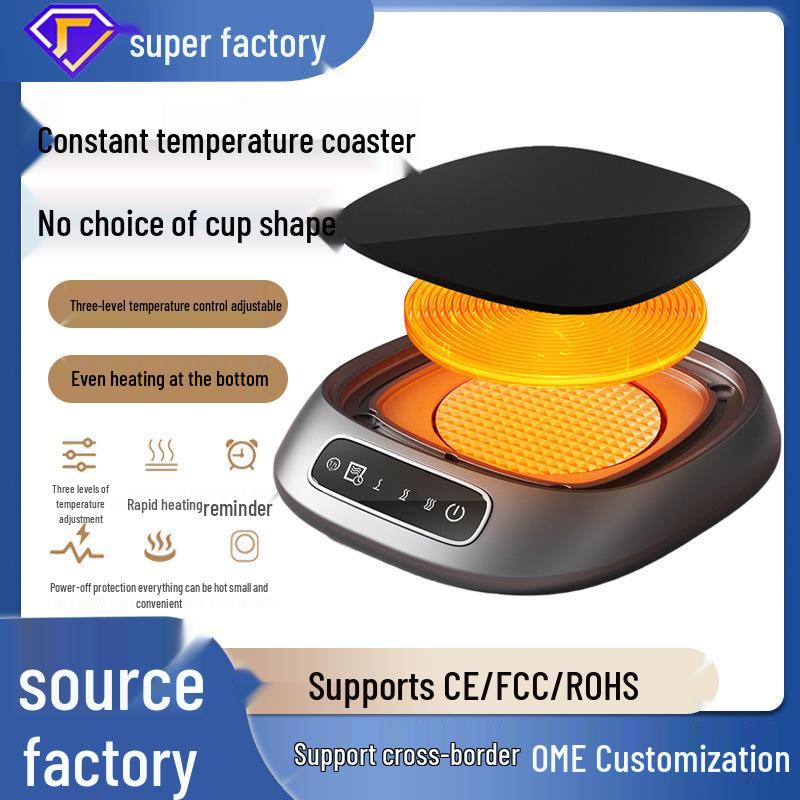

Cross-Mirror 55° Warm Cup Heater: Automatic Electric Insulation Pad for Constant Temperature Heating Cup Mat розовый