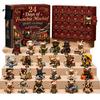 Halloween Gift for Kids 24 Days Advent Calendar 2026, Mini Highland Cow/Horse/Dog Figures Christmas Countdown Festive Atmosphere Props Calendar,