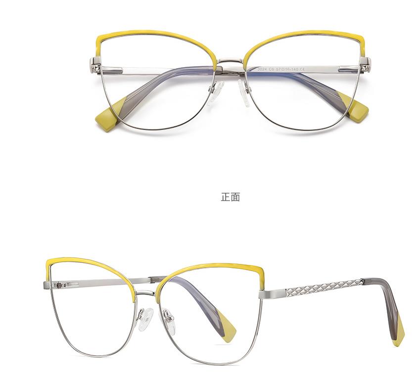 Vision Correction Glasses For Myopia Women 0 To -6 0 Metal Cat Eye Anti Blue Light Trendy Transparent Computer Glasses