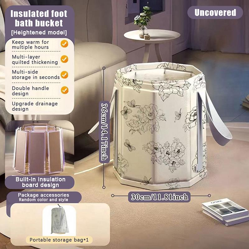 Portable Home Bedroom, Foot Bath Bag On Calf, Foldable Foot Bath Tub, Winter Foot Bath Tub, Foot Soaking Tub, Insulation, Travel