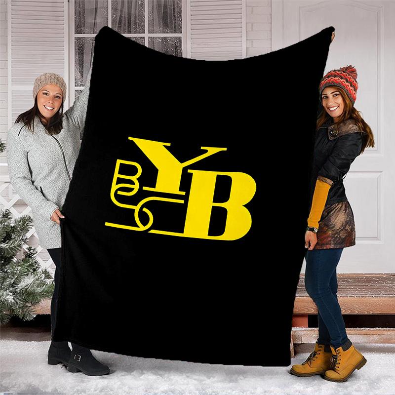 1pc Football Team (26) Theme Blanket - Digital Print, Polyester, Cozy for All Seasons, Perfect for Outdoor, Camping, and Travel