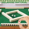 Mini Chinese Mahjong Set Travel Portable Mahjong Chinese Traditional Board Game for Beginners Family Party Games Christmas Gift