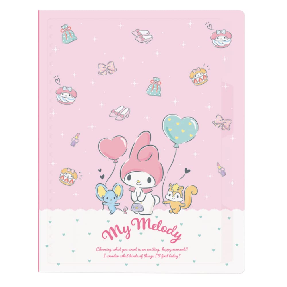 Sanrio Characters My M-Plan Binder, 26-Hole, B5, Melody, 001625-54
