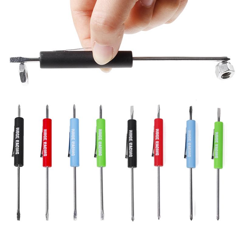 Dual-Ended Magnetic Mini Screwdriver - Flathead & Phillips: Ideal for Assembly Workers
