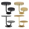 Elegant Two Tiers Birthday Cake Stand Iron Round Dessert Display Tray Metal Dessert Holder for Kitchen or Dining Room