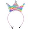 Shiny Crown Headband Princess Sequins Hair Band Head Hoop Crown Headpiece Girl Hair Hoop Fairy Costumes Accessories