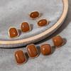 Hot-selling Classic Geometric Design Stud Earrings Set Retro Simple Brown Maillard Style Earrings Women