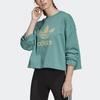 adidas Originals Premium Crew Sweatshirts Women's Green Crew Neck Moderate Regular FM2626