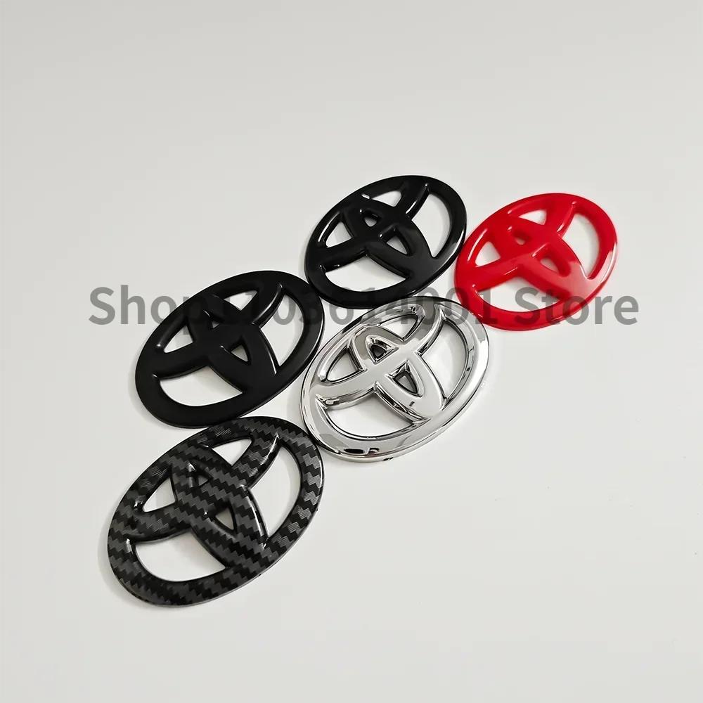 Free of Disassembly Steering Wheel Logo Car Emblem Stickers for Toyota RAV4 Corolla Camry Yaris Vios Hilux Prius CHR Accessories